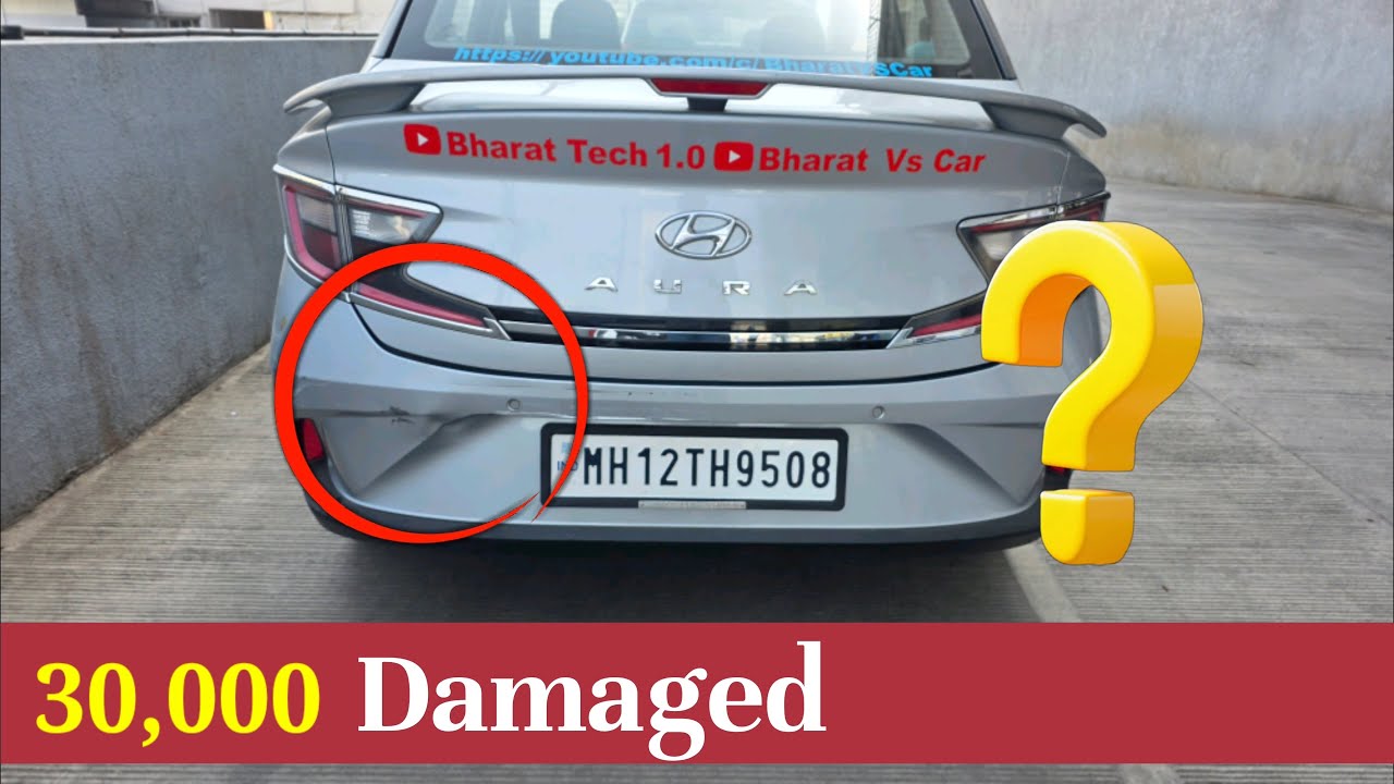 Back Lower And Upper Bumper Replace Hyundai Aura #Insurance Claim First Time