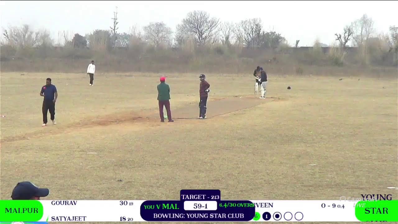 2nd innings malapur Vs young star club live cricket match