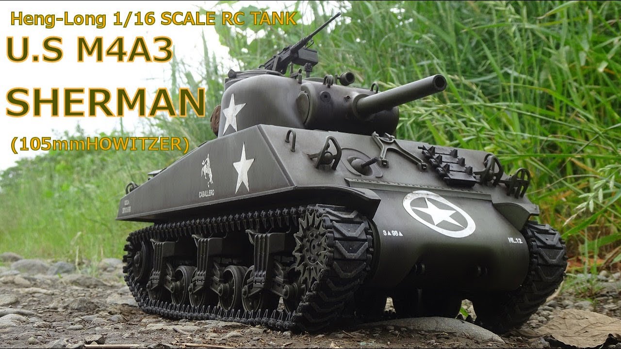 HENGLONG 1/16 R/C M4A3 SHERMAN(105mm)  #ラジコン #戦車 #オフロード  #ヘンロン #tank  #シャーマン