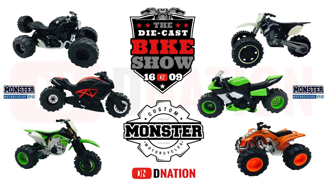 Custom Monster Motorcycle 1:18 Scale Diecast Bike week Ep 02 - Dnation