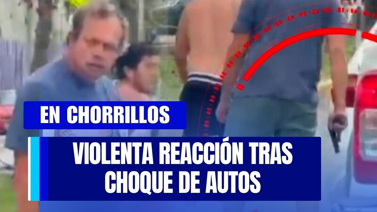 Hombre amenaza con arma de fuego a conductor tras choque vehicular en Chorrillos