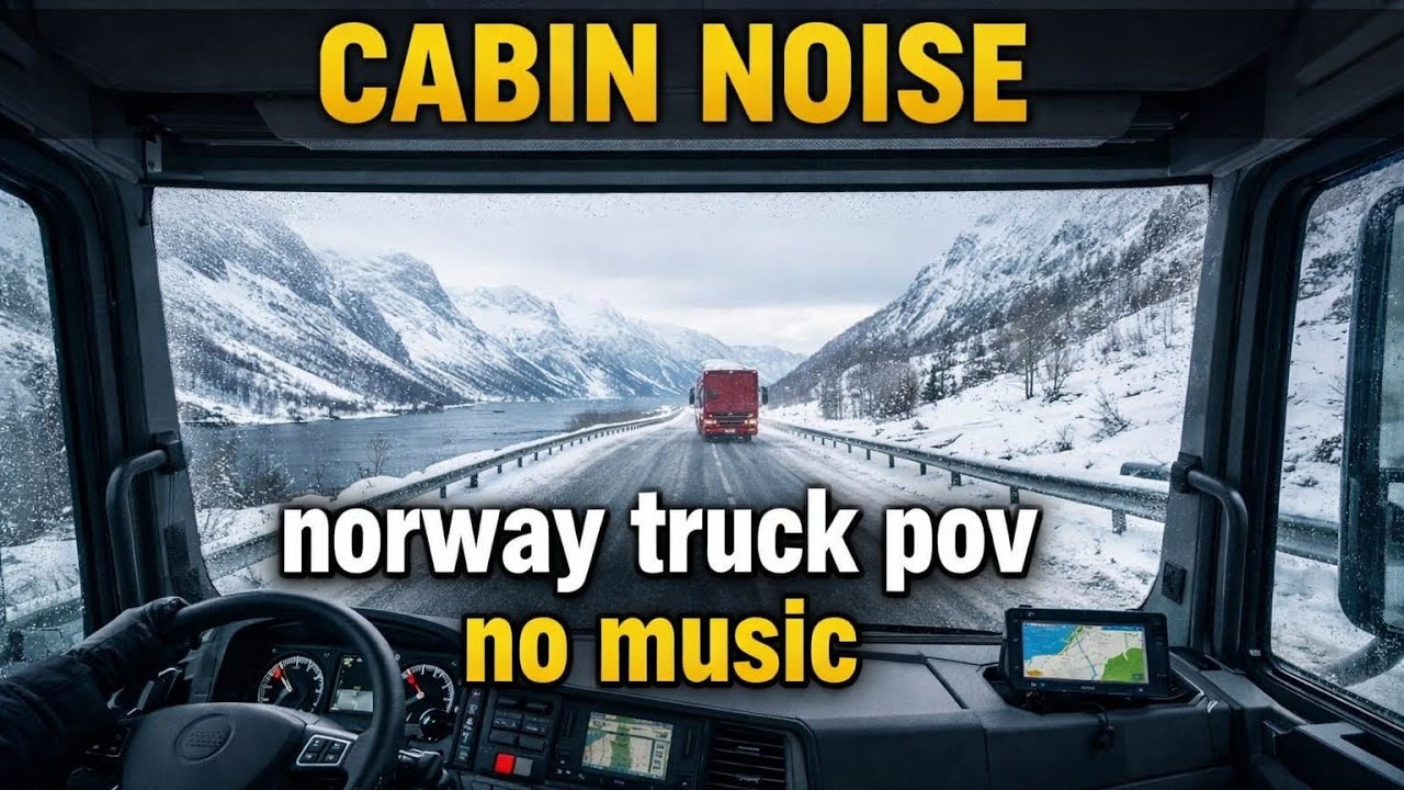 Norway Winter Drive | Real Cabin Road Noise | Dashcam POV