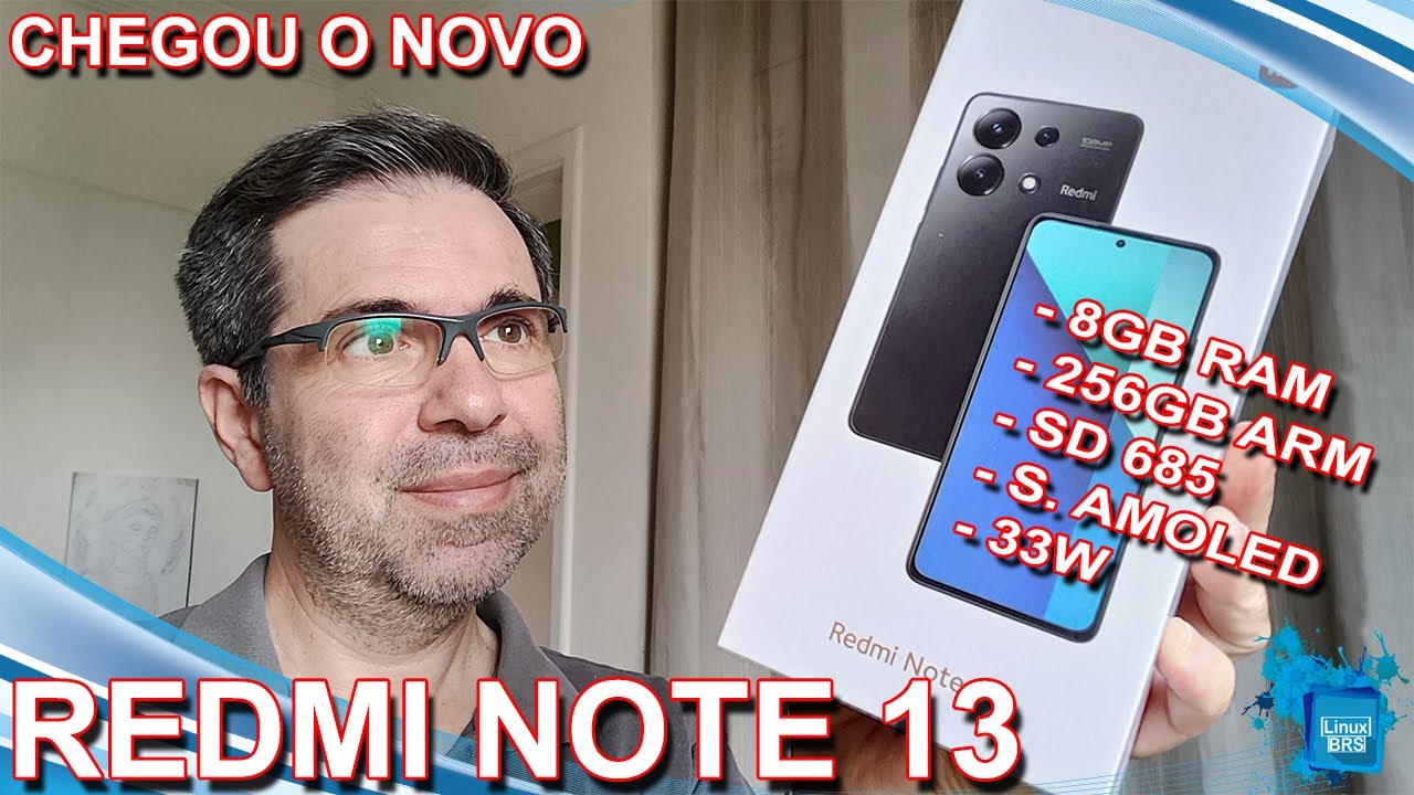 Chegou o Redmi Note 13 4G - Unboxing e primeiras impressões - 8GB RAM | 256 GB Arm | SD 685 | 33W