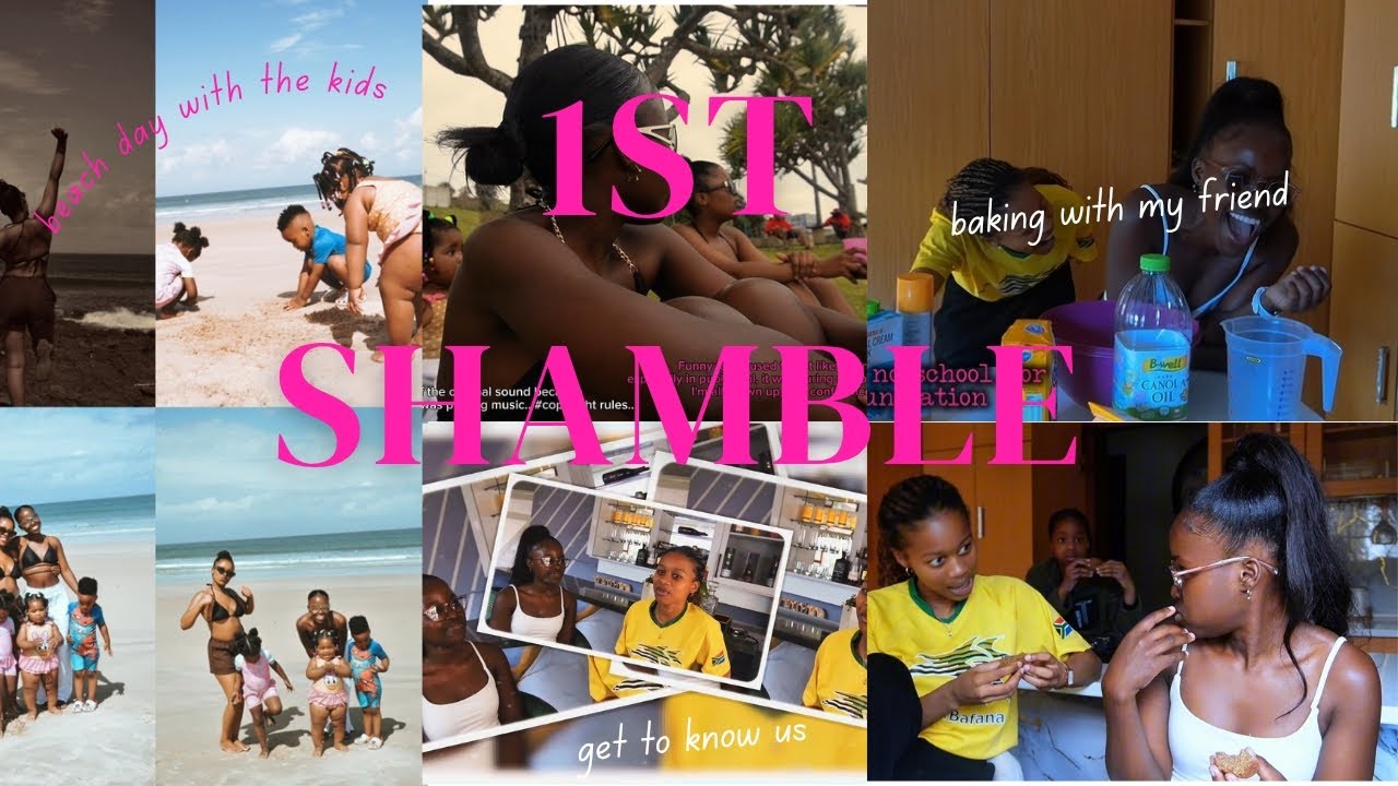 1st SHAMBLE | Beach day with my siblings, Baking with my friend, little get to know us