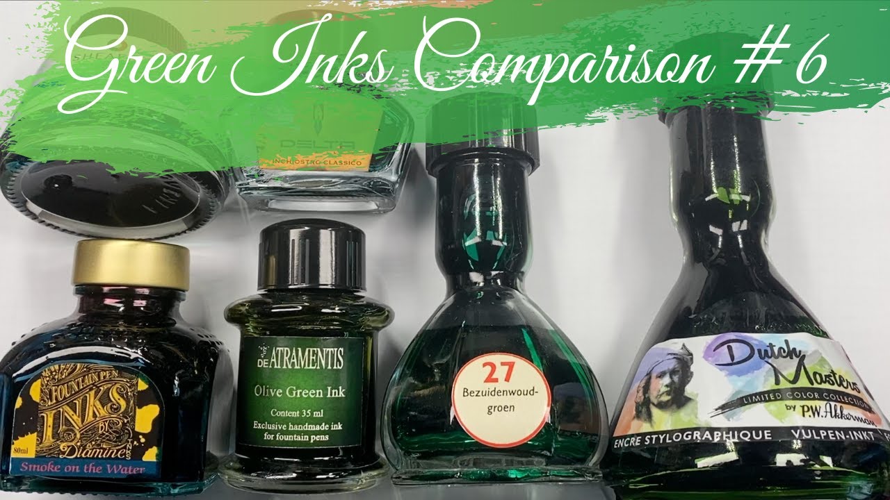 Green Inks Comparison #6
