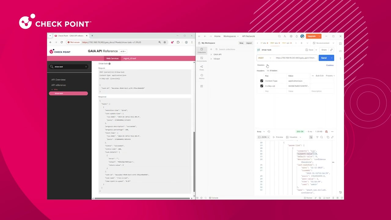 Check Point Adaptive IPS: Configuration With GAIA API