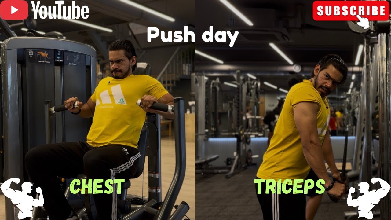 Push day ( chest & Triceps ) 💪👍