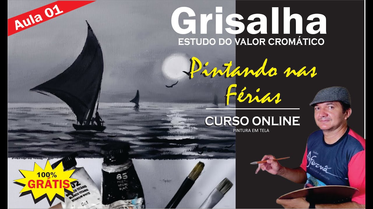 Aula 01 - Grisalha em Preto e Branco - Estudo do Valor Cromático