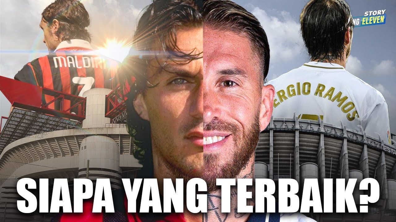 MENURUTMU SIAPA YANG BEK TERBAIK? Paulo Maldini atau Sergio Ramos? | Legenda AC Milan vs Real Madrid