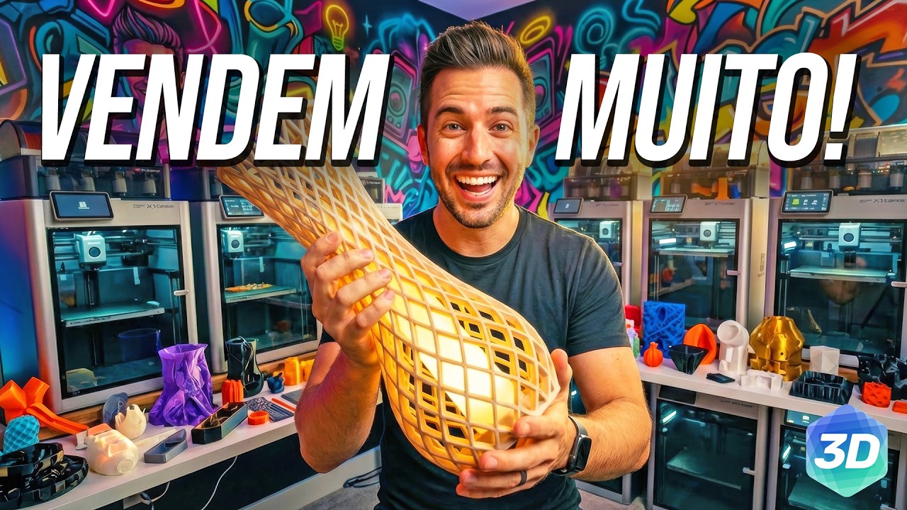 GANHE DINHEIRO com Impressão 3D: 60 Produtos LIVRES para Vender Hoje!