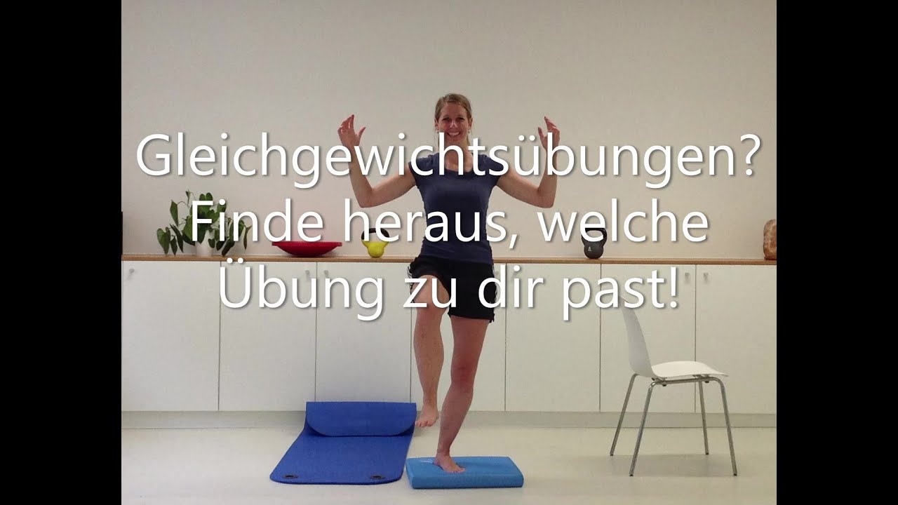 Gleichgewichtsübungen? Bänderriss? Umknicken vorbeugen? Finde heraus, welche Übung zu dir passt!