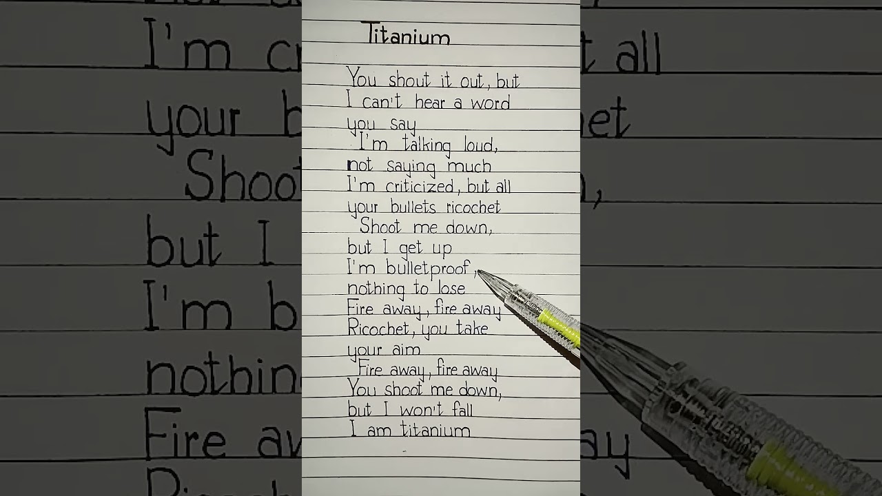 I am titanium