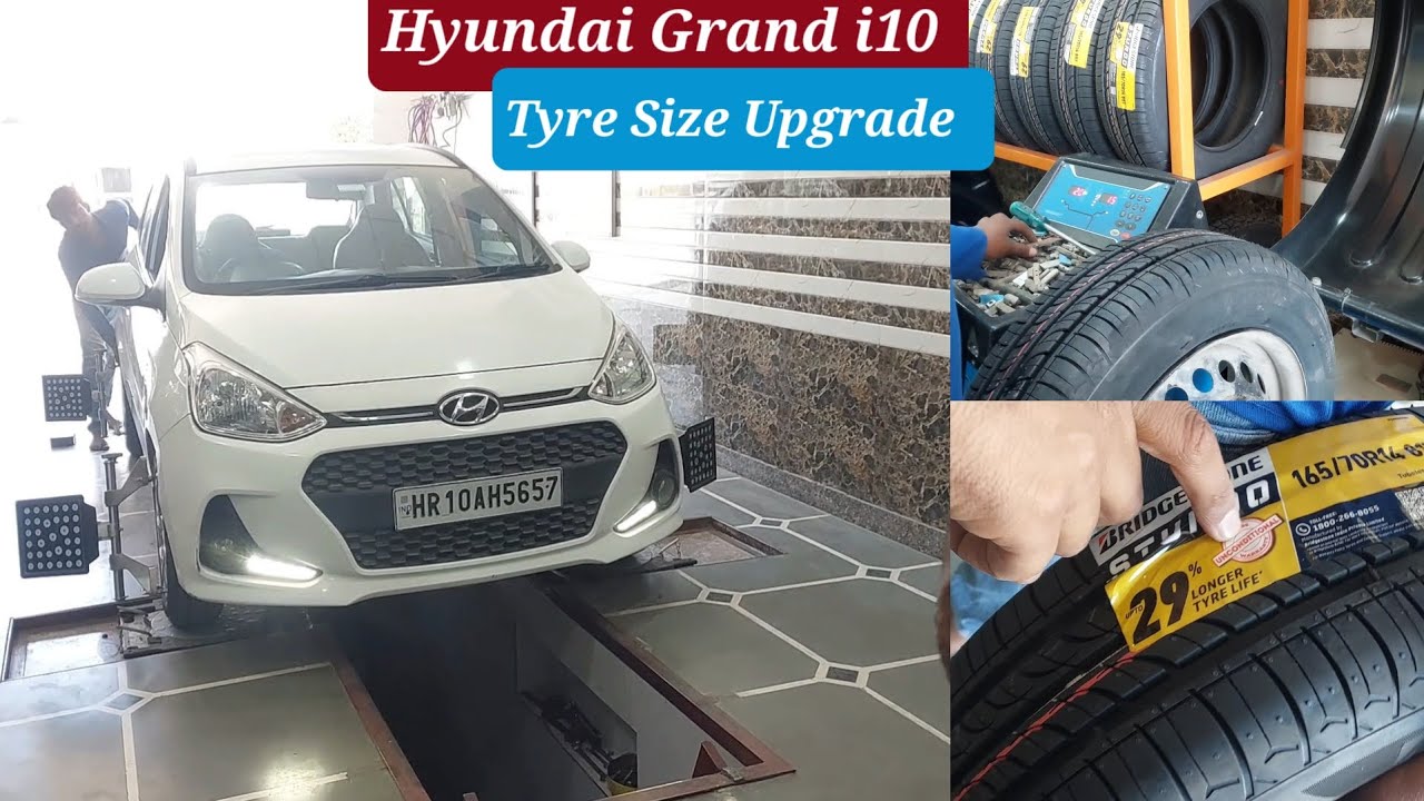 Hyundai Grand i10 Sports Tyres Upgrade + wheel balanc + align & Best tyres for Grand i 10 under 3999