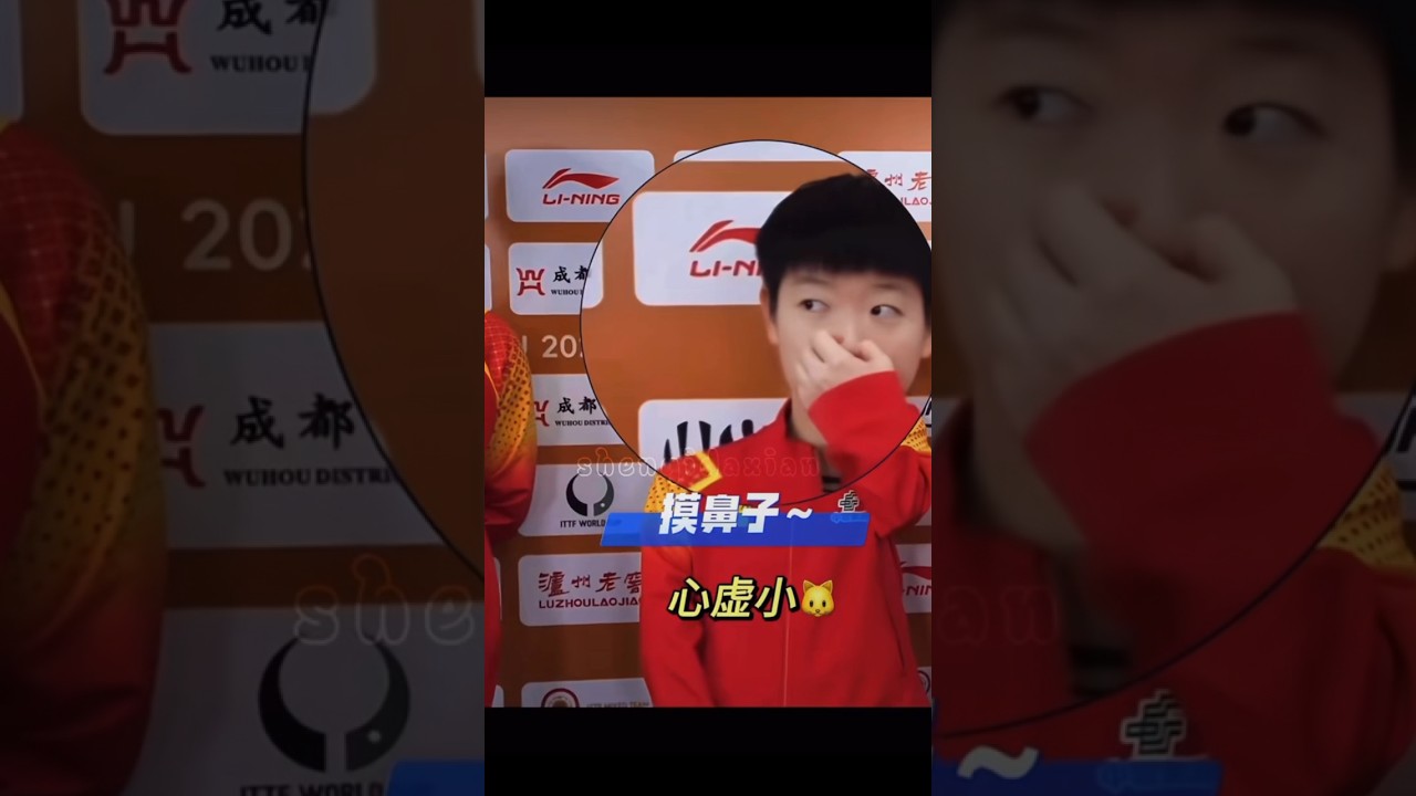 That kitten is so lovable 😻 #shatou #wangchuqin #sunyingsha #shasha #datou #tabletennis #孙颖莎 #王楚钦