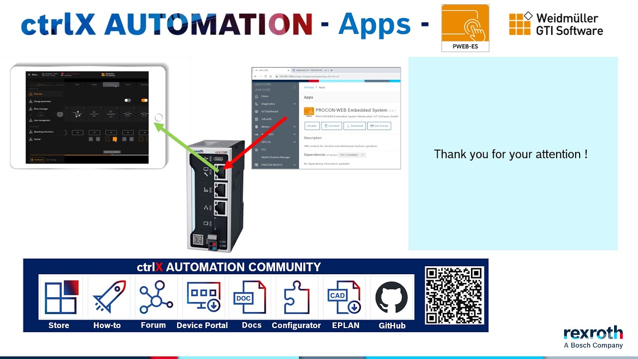 ctrlX Apps – PROCON-WEB HMI