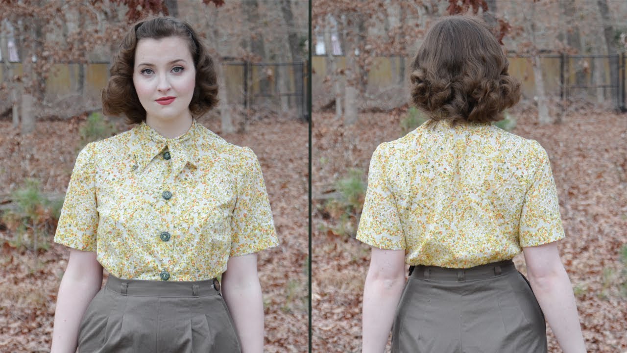 Following a 1950's Blouse Pattern : Sewing through the Decades