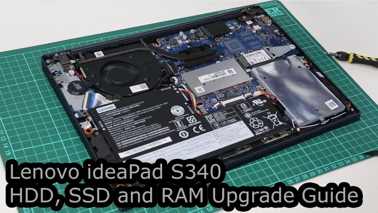 Руководство по обновлению SSD, HDD и оперативной памяти Lenovo ideaPad S340