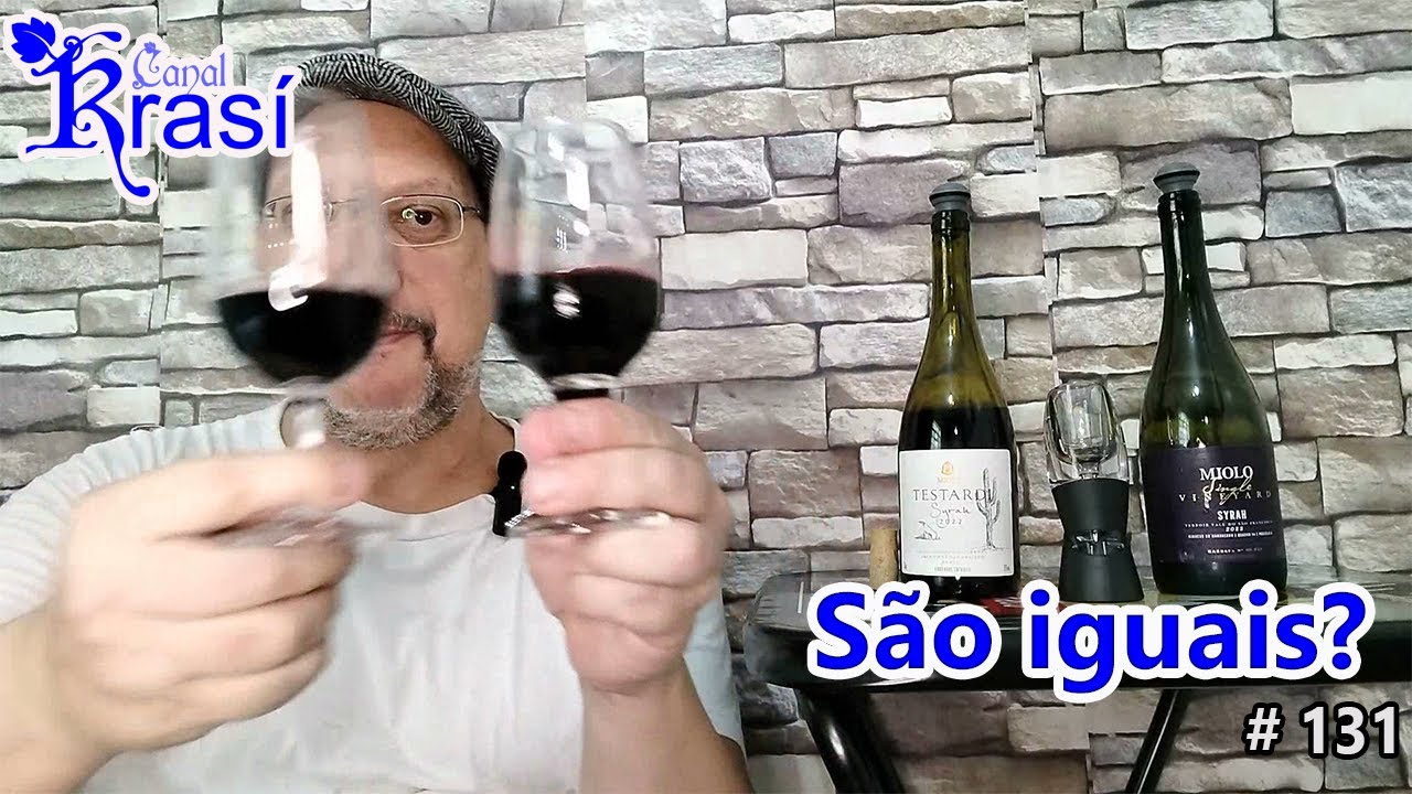São iguais? #miolo #vinhotinto #shiraz #syrah #review #nordeste