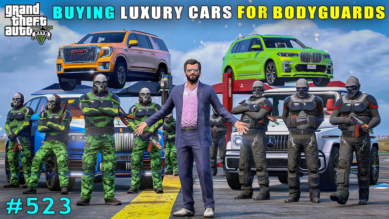 Finally Michael Buying Luxury Cars For Boduguards | Gta V Gameplay