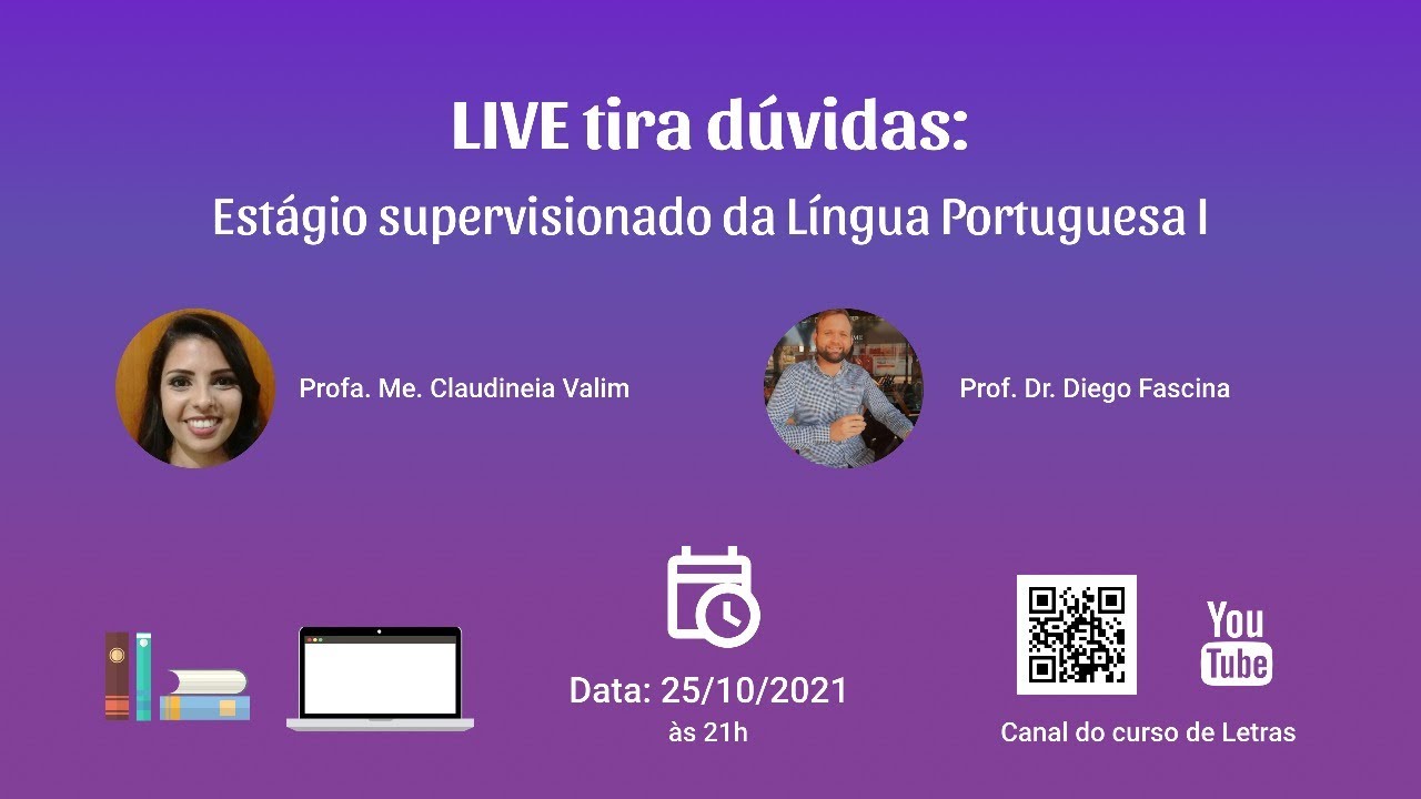 LIVE - ESTÁGIO SUPERVISIONADO DE LÍNGUA PORTUGUESA I - 54/2021