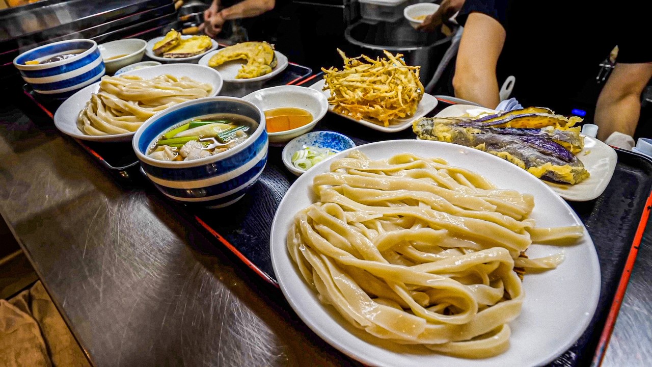 開店→２時間半後完売。常連殺到こだわりの激ウマうどんを作る超人店主のお昼に密着。