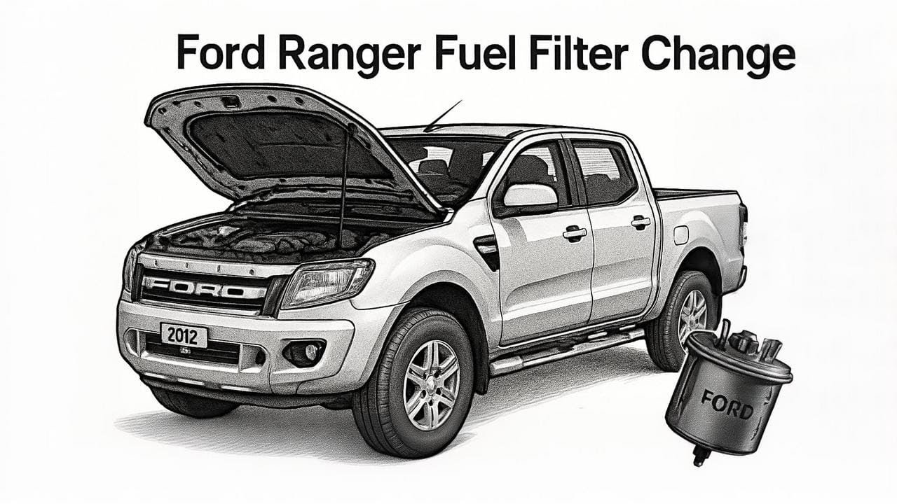How to change Ford Ranger Diesel Fuel Filter 2.2 3.2 TDCI T6 T7