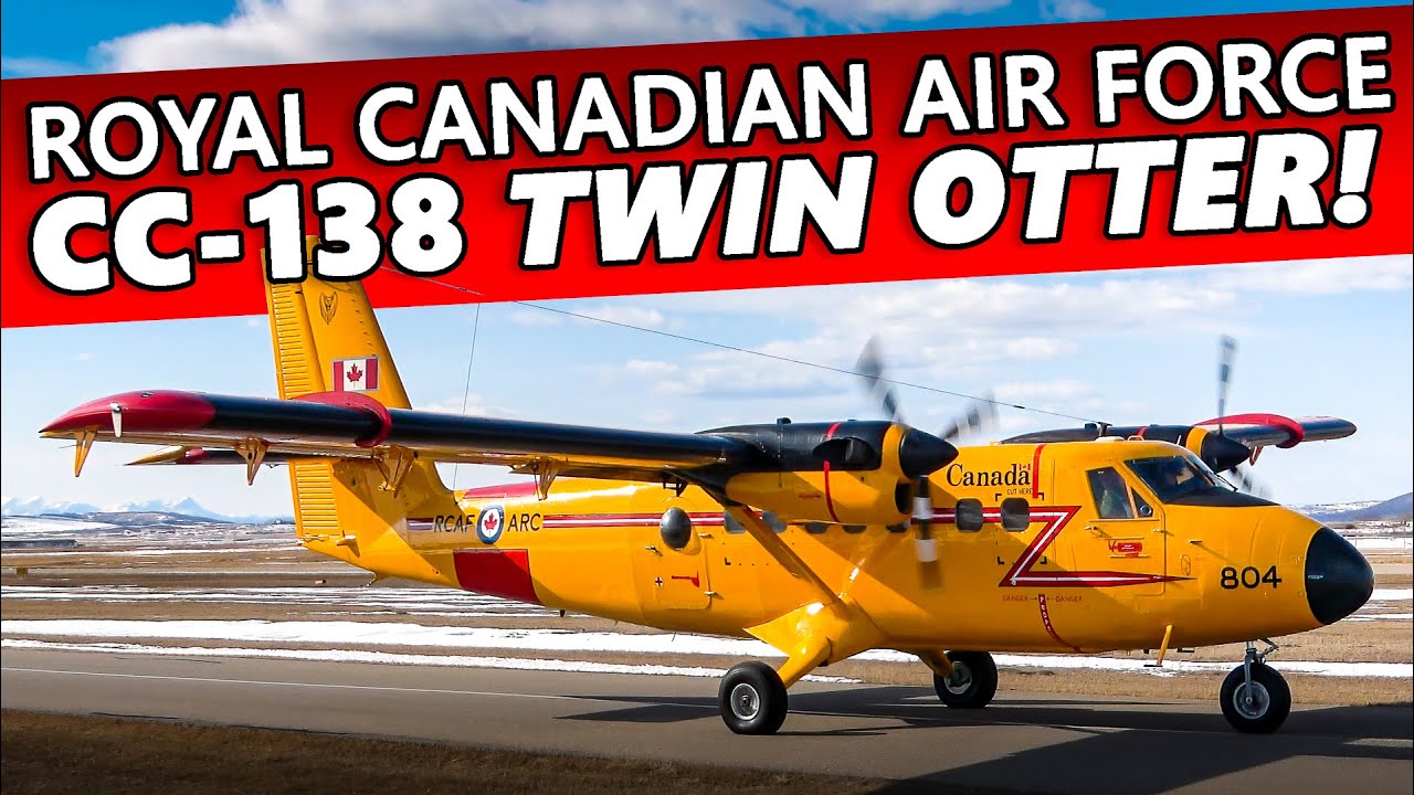 RARE VISITOR! Royal Canadian Air Force CC-138 Twin Otter at Calgary Springbank Airport [4K]