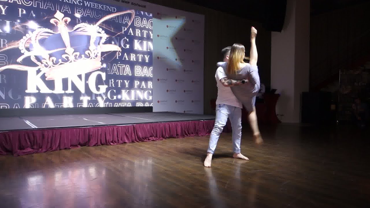 Василий Журкин и Дарья Макарова (Москва). Bachata show on King paty. Видео Макса Рыбникова.