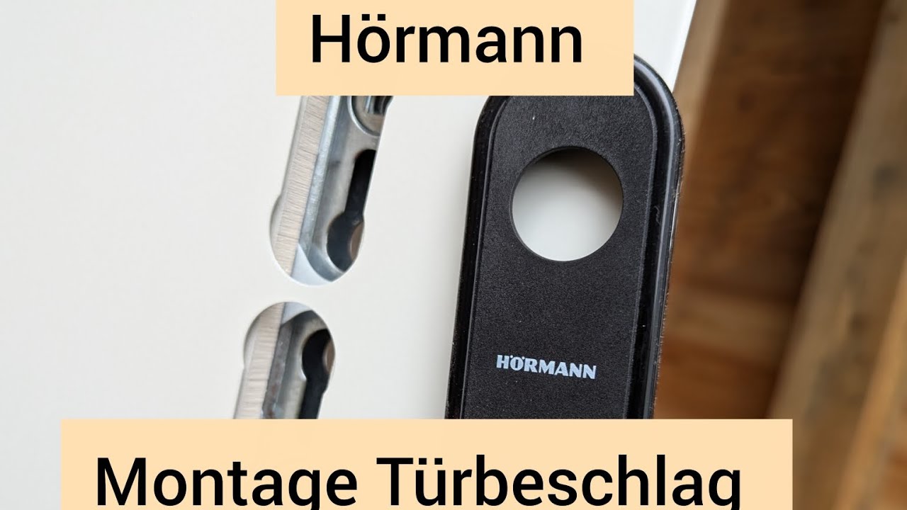 Hörmann Kellertür Türbeschlag montieren,  Einbau Türbeschlag, Montage Türbeschlag #diy  #garten 