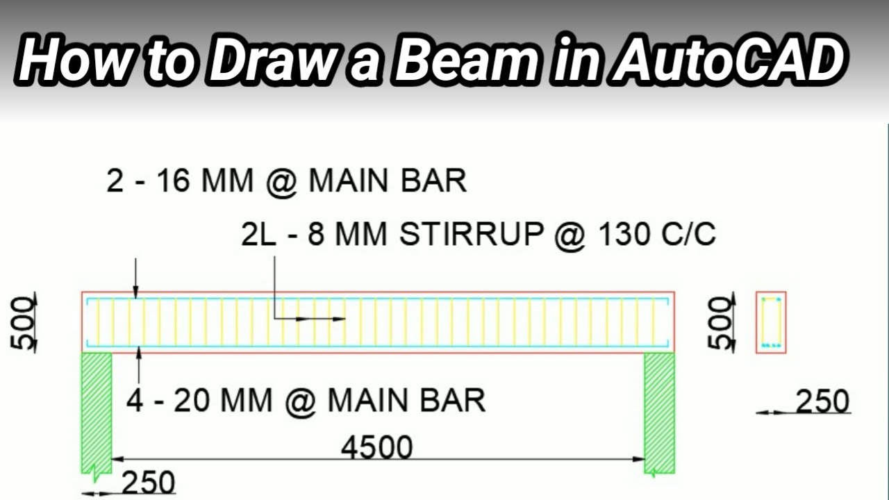 How to Draw a Beam in AutoCAD