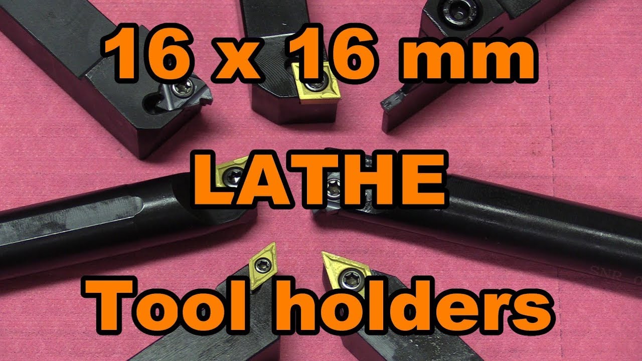 Lathe Turning Tool Holders set, 7pcs 16mm Shank with carbide inserts, for BXA holders