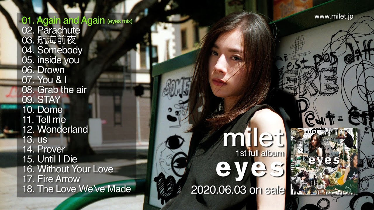 milet 1st full album『eyes』クロスフェード(now on sale)