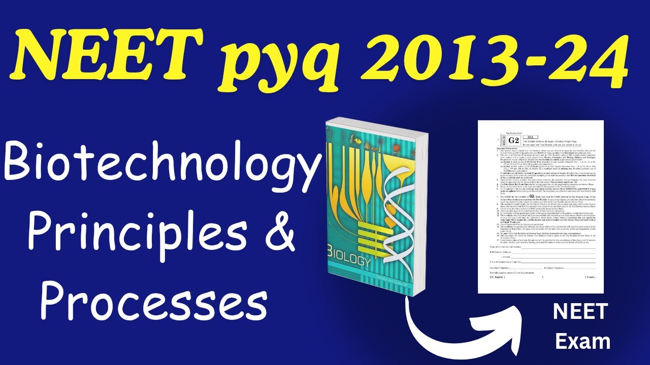 Biotechnology principles and processes class 12 neet pyq from ncert 2013 to 2024