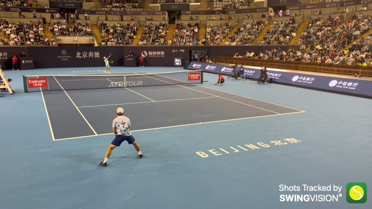 Yoshinito Nishioka vs Juncheng Shang Court Level Match | Beijing 2023 R32