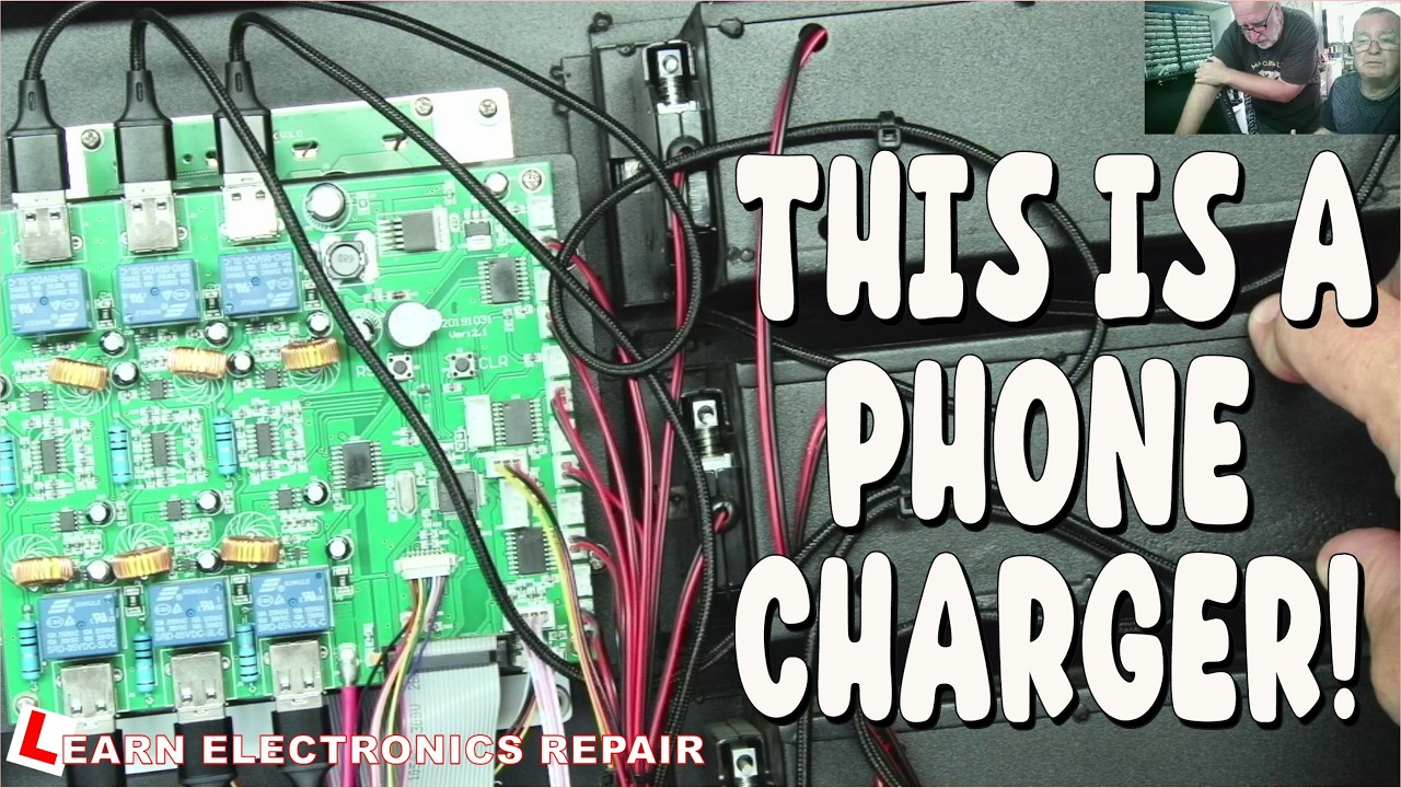 A Very Unusual Phone Charger Repair!  Phone Locker SPF-6