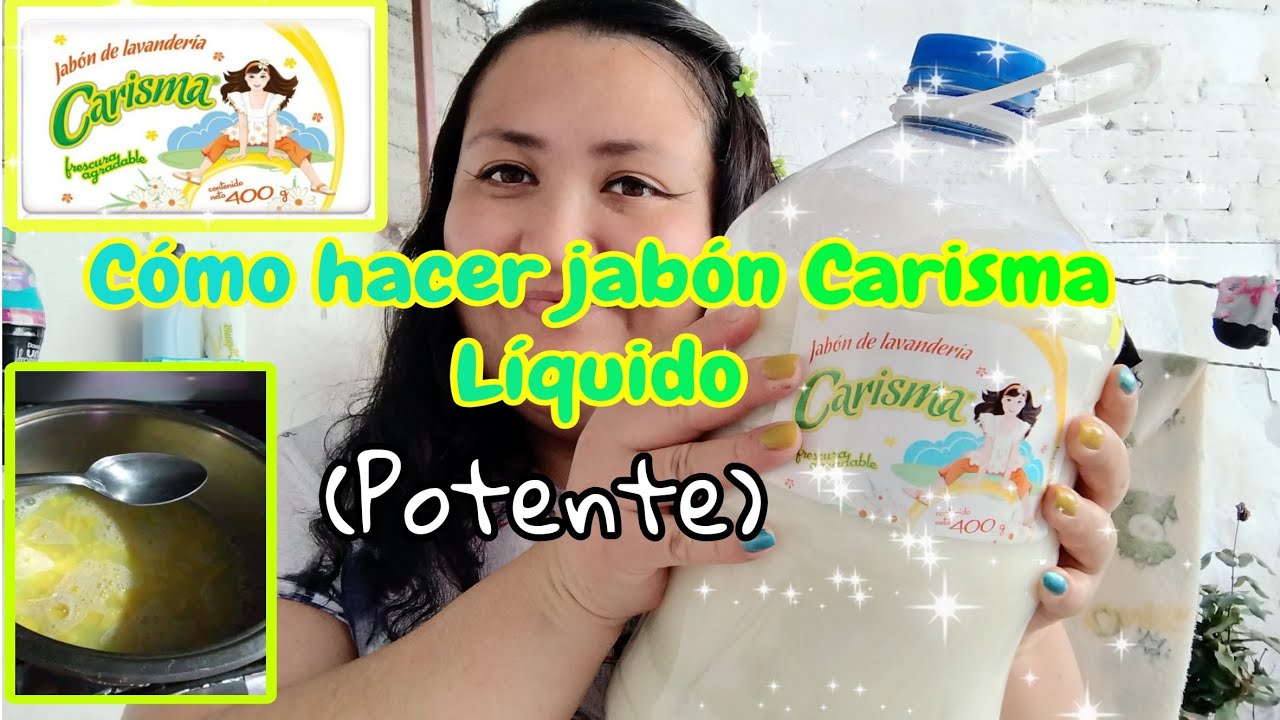Cómo Hacer Jabón Líquido CARISMA/ PODEROSO JABÓN PARA DESENGRASAR TUS PRENDAS SUCIAS ✨