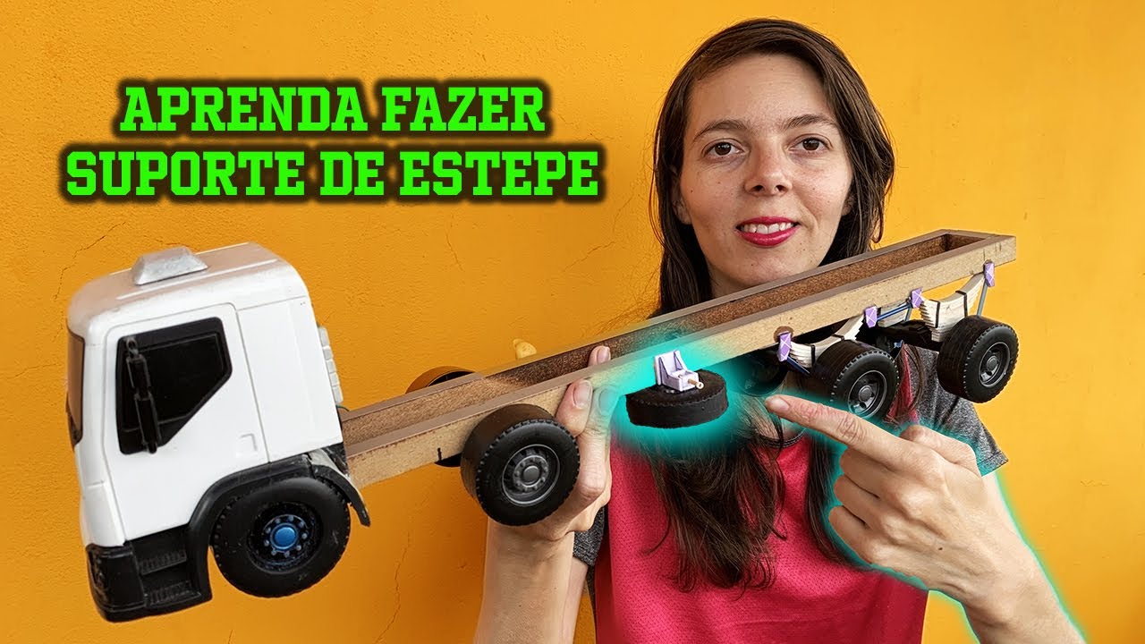 Como fazer suporte de estepe para miniatura de caminhão Volvo VM - Charmosa Miniaturas