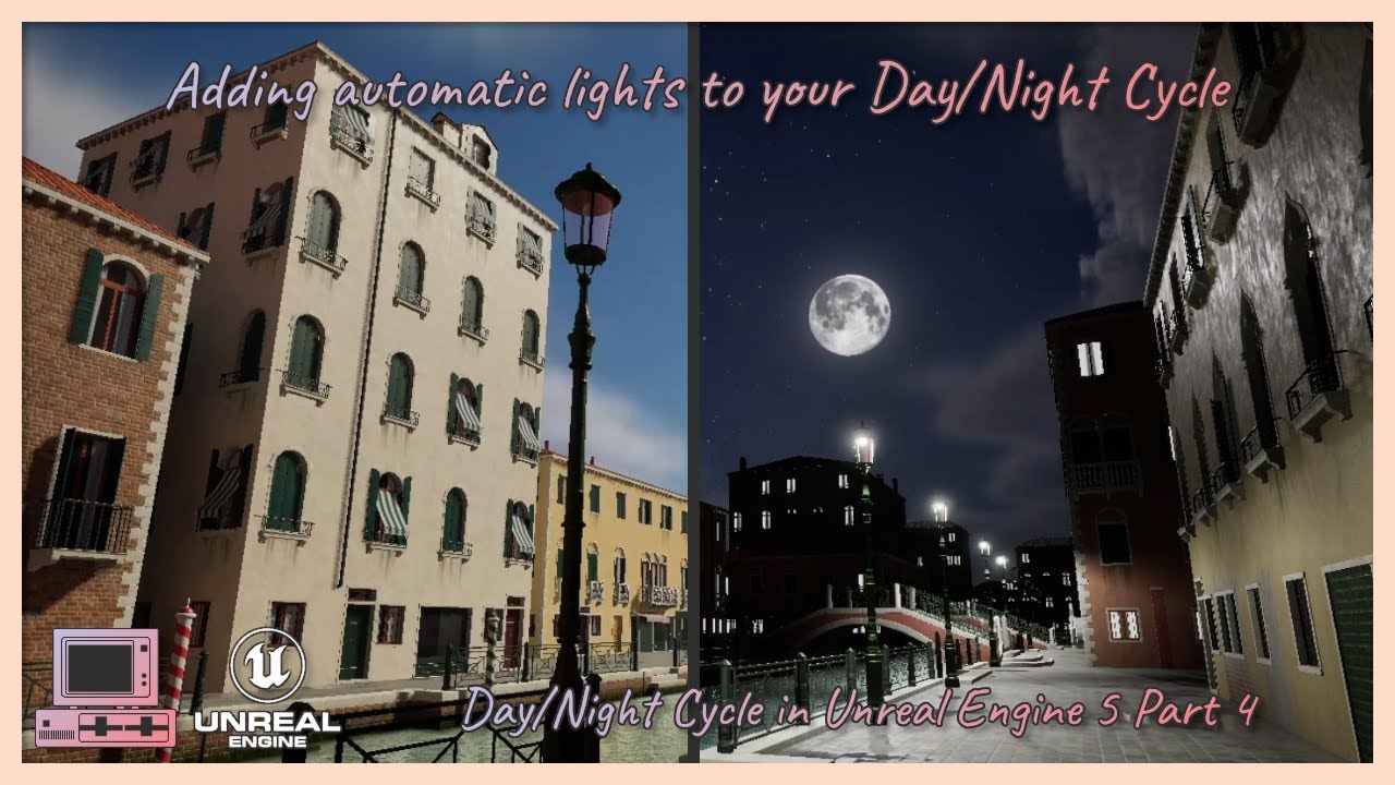 Adding automatic lights | Day Night Cycle In UE 5 | Part 4