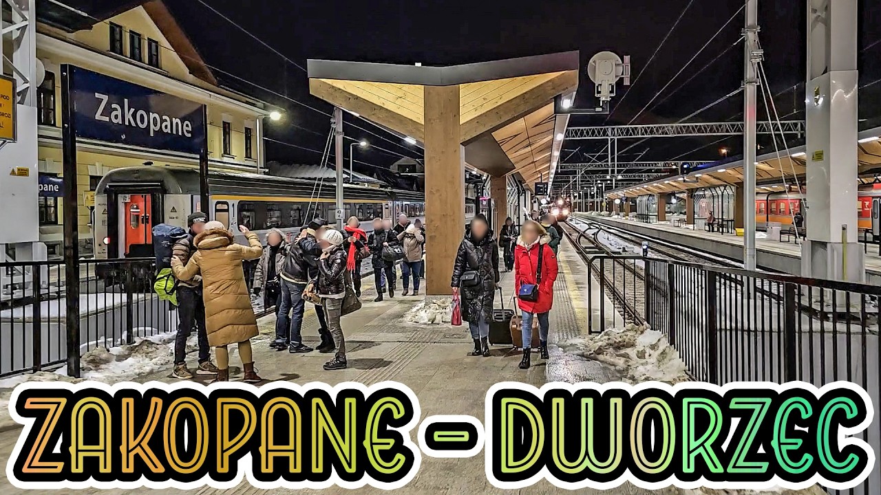 🔴Zakopane DWORZEC, stacja czołowa, uchwyciliśmy zawracanie LOKOMOTYWY! 4K❗2025.01.08 ASMR