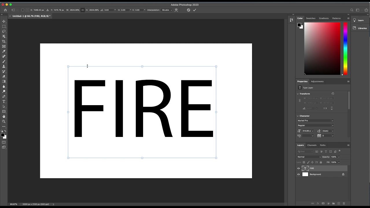 Creating Fire Text - Beginner Photoshop Tutorial