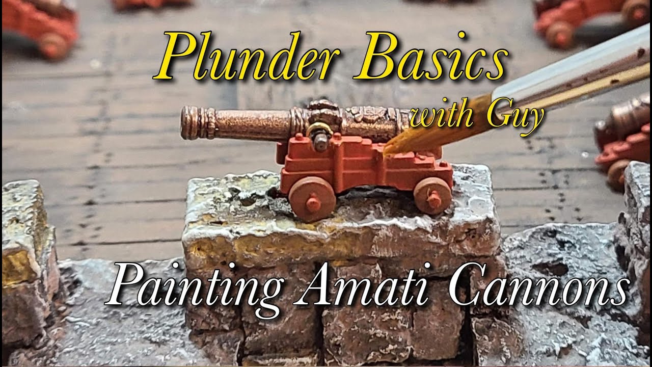 How to Paint Amati Cannons for Blood and Plunder