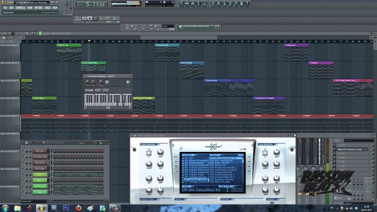 All Top 50 Eurodance Melodies REMAKE - Bassow Beats ( + Midi & Flp file  ).mp4