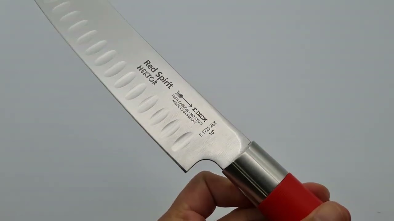 F DICK Red Spirit HEKTOR Butcher Knife Kullenschliff 25cm