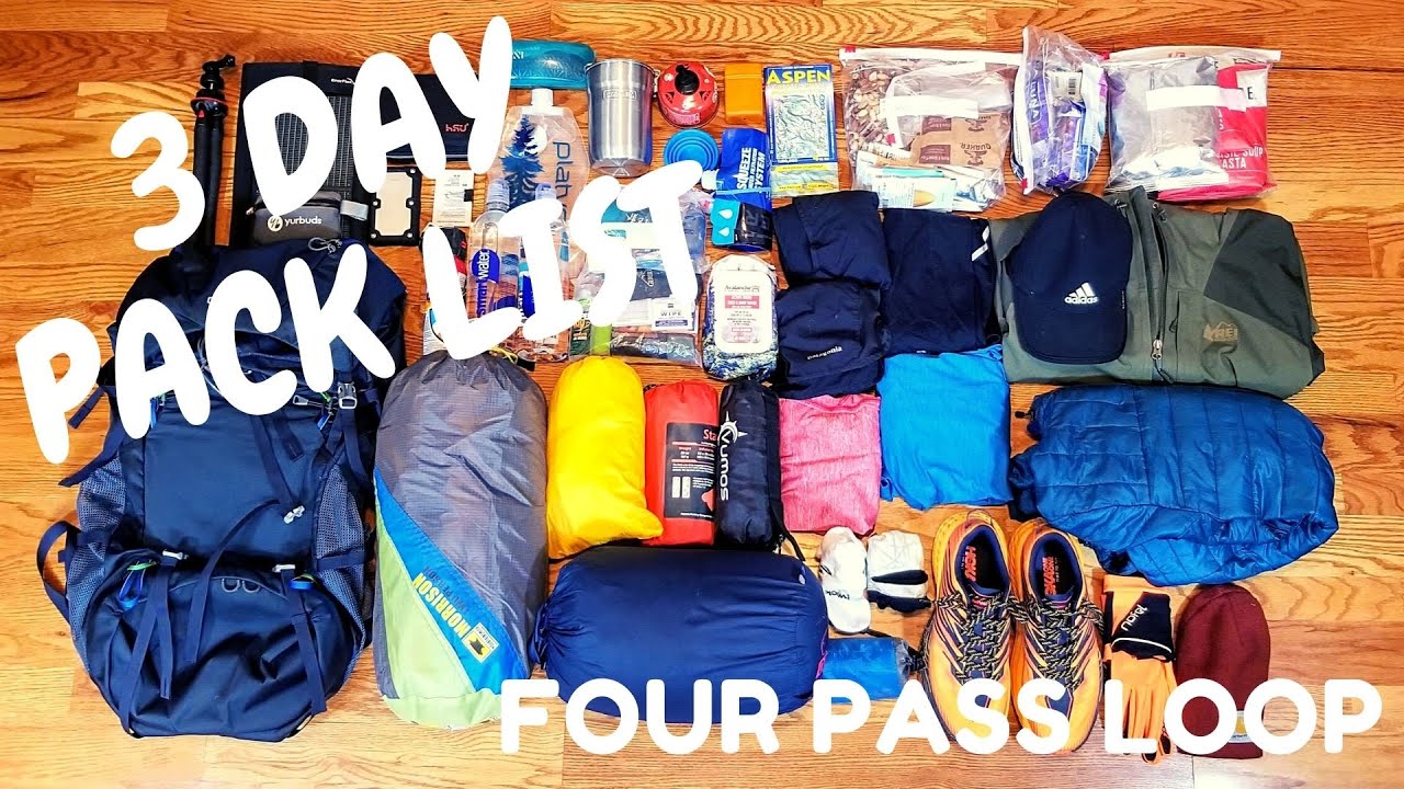 Gear For A 3 Day Backpacking Trip In Aspen, Colorado