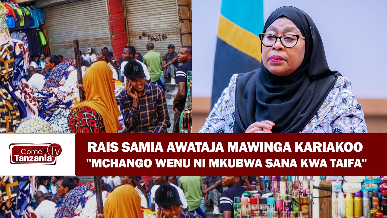 DKT. SAMIA AWATAJA MAWINGA KARIAKOO ''MCHANGO WENU NI MKUBWA SANA KWA TAIFA''