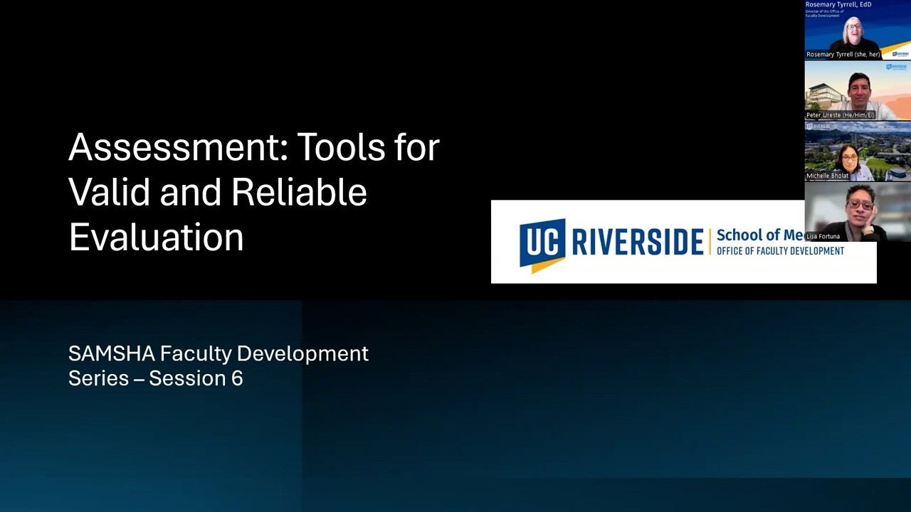 Assessment: Tools for Valid and Reliable Evaluation
