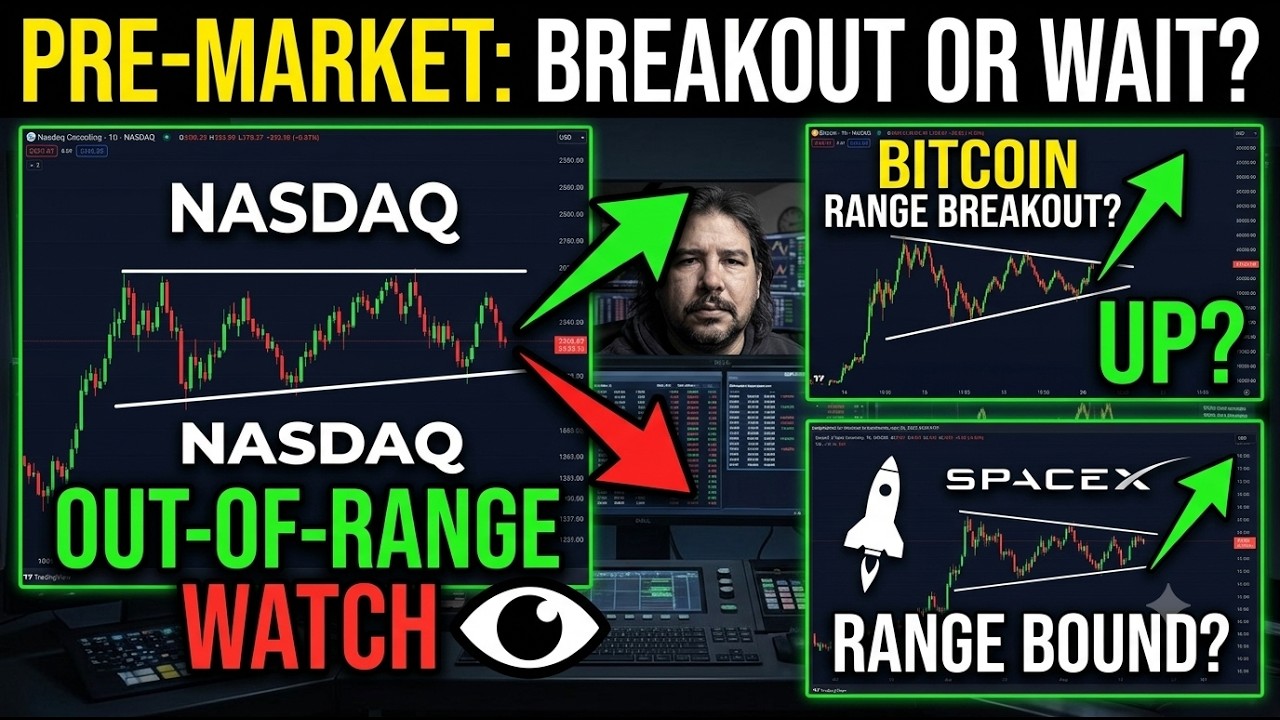 Pre-Market Analysis June 29, 2026 : NQ NASDAQ Waiting Games + Bitcoin & SpaceX Breakouts?