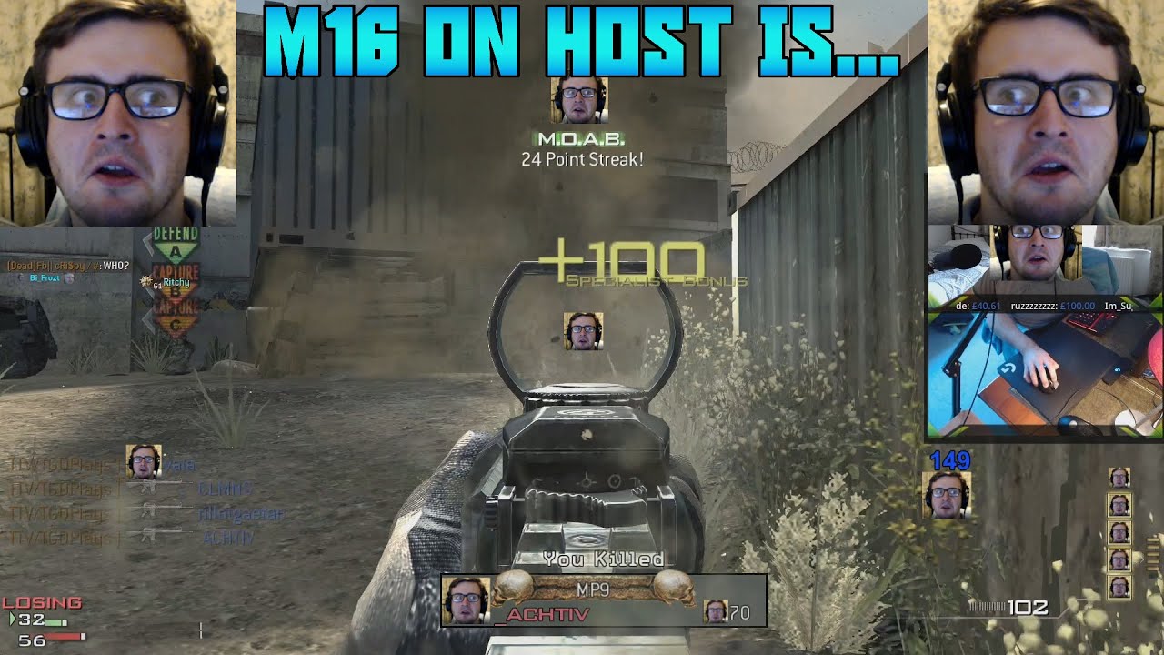 MODERN WARFARE 3 - M16 WITH AIMBOT AIM & HOST IS GODLY!