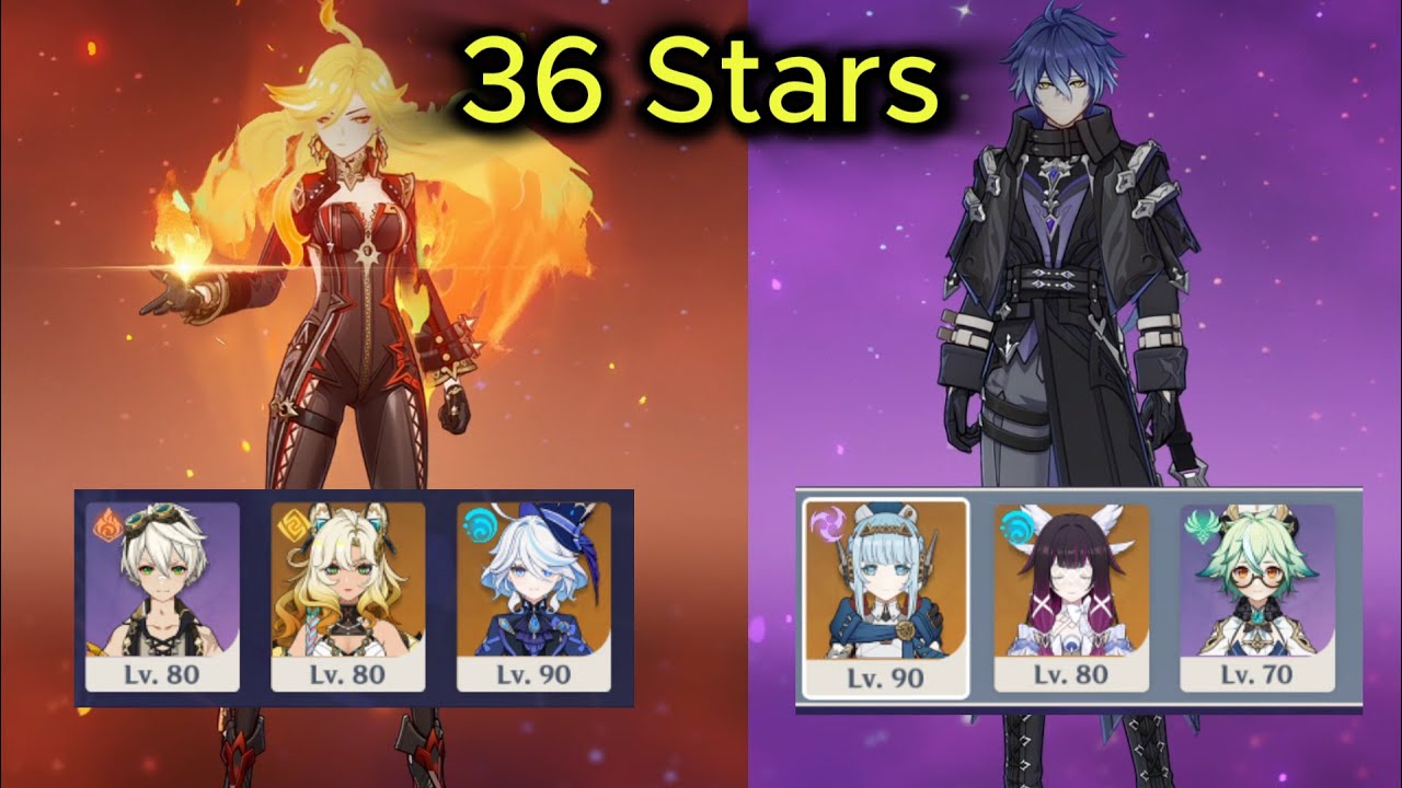 Flins and Mavuika Clearing The New Abyss | Genshin Impact