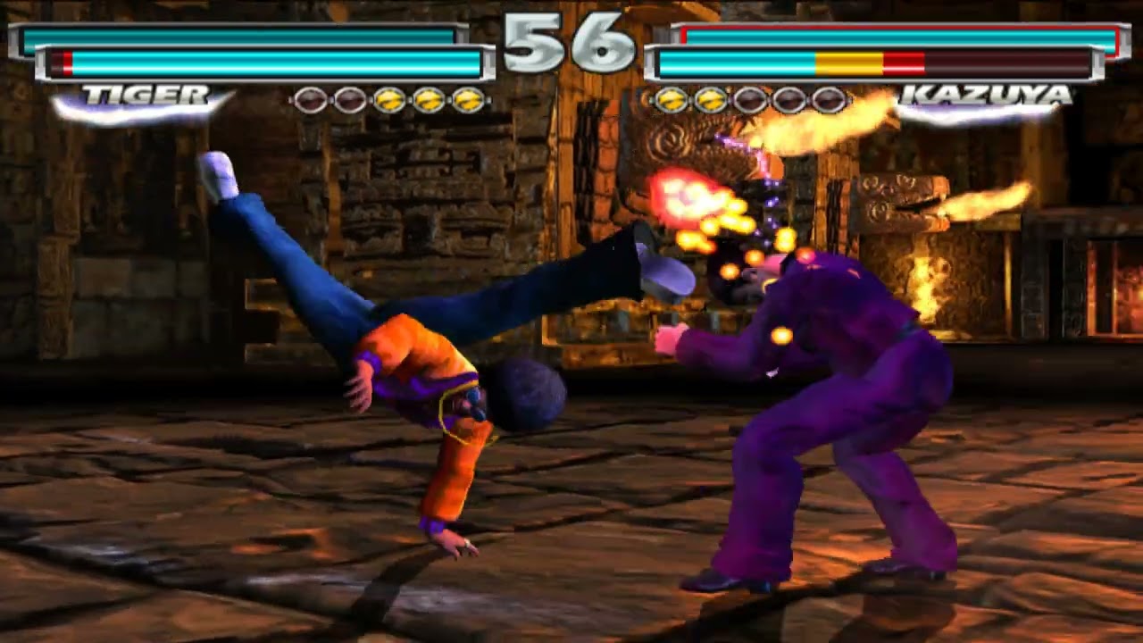 Tekken Tag Tournament Tiger and Devil VS Kazuya and Jin